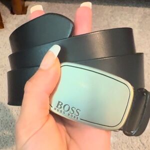 🖤🦋BOSS HUGO BOSS Genuine Leather 110cm Waist Belt